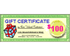 (image for) Gift Certificate $100.00 - Click Image to Close
